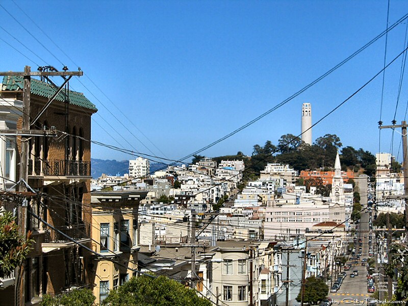 Coit Tower on Telegraph Hill, San Francisco